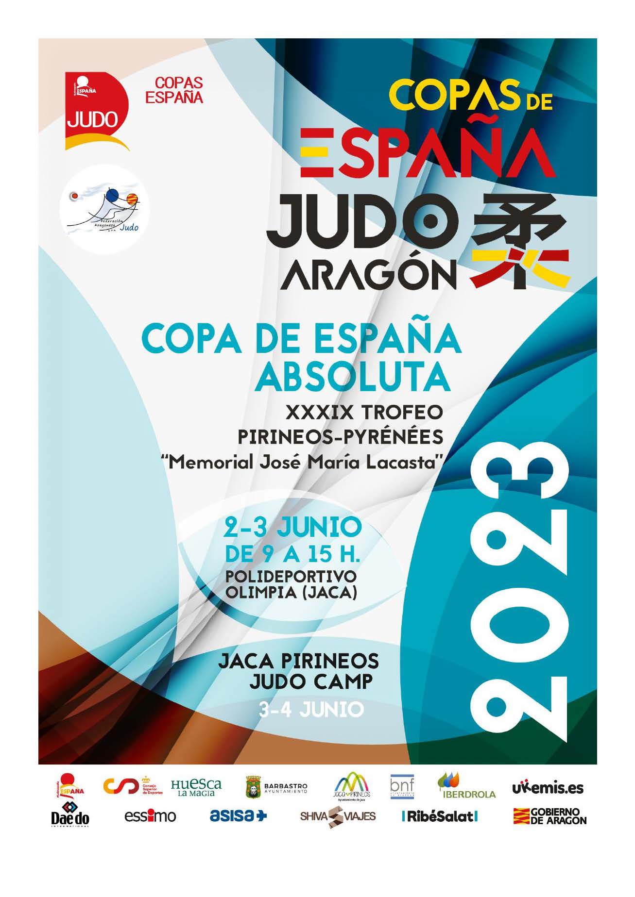 3º Puesto para NAVARRA en la Copa España de Judo Absoluta Aragón. Jaca 03-06-23. RESULTADOS.